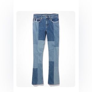 AE Patchwork Bootcut Jeans